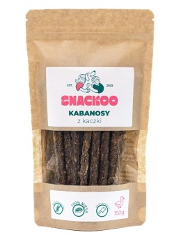 Kabanosy dla psa kaczka 100% mięsa Snackoo 150g
