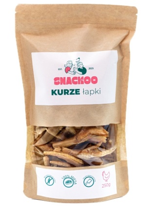 Naturalny gryzak dla psa kurze łapki 250g
