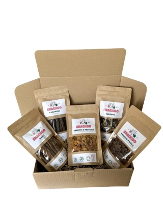 Naturalne smaczki treningowe dla psa Focus Box - Snackoo