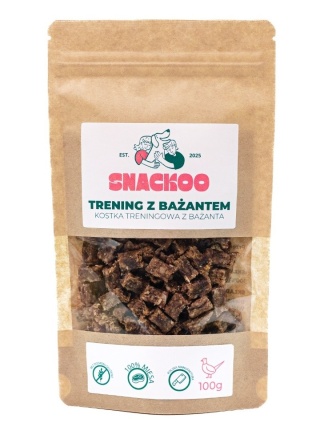 Smaczki dla psa bażant 100% mięsa Snackoo 100g