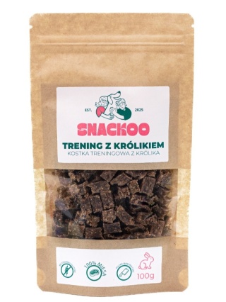 Smaczki dla psa królik 100% mięsa Snackoo 100g