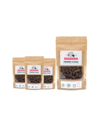 Naturalne smaczki dla psa z kozy 4x100g Snackoo
